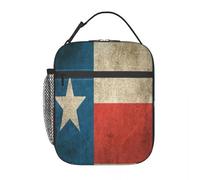 QIOEURYU Lunch Tote Bags Old and Worn Distressed Vintage Flag of Texas One Lunchbag Insulated for School Work Travel Outdoor Picnic