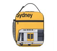 QIOEURYU Lunch Tote Bags Sydney T Set Yellow Tangara World Train Side Australia One Lunchbag Insulated for School Work Travel Outdoor Picnic