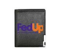 QIOEURYU Men's Wallet Fed Up with Everything and Everyone Business Mens Casual Elegant Simple Practical Stylish Printing Graphic Creati Holiday Gifts