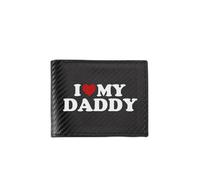 QIOEURYU Men's Wallet I Heart MYDY Words Men'sts Simple Business Modern Stylish Printing Design Gifts for Father Lover Holiday Gifts