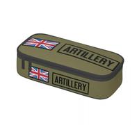 QIOEURYU Pencil Cases Custom Union Jack British Flag Artillery for Boys Gilrs Large Capacity Pen Bag Box Stationery Holiday Gifts
