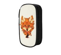 QIOEURYU Pencil Cases Red and The Falling Leaves Big Capacity Pen Bags Pen Box Pencil Pouch for Boys Girls Students Stationery Holiday Gifts