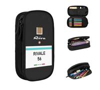 QIOEURYU Pencil Cases Rivale Riva Italy French Riviera Monaco Vintage Big Capacity Pen Bags Pen Box Pencil Pouch for Boys Girls Holiday Gifts