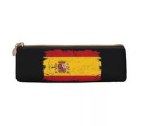 QIOEURYU Pencil Cases Spain Country Flag Spain Tourist Flag Spain Team Flag Pen Holder Stationery Pen Box Pencil Bag for Boy Girl School Holiday Gifts Durable