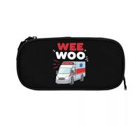 QIOEURYU Pencil Cases Wee Woo Ambulance Paramedic Emergency Medic for Student Pen Box Pencil Bag Large Storage Pencil Pouch Pen Holder Polyester Durable