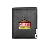 QIOEURYU Printed Wallet General Store sign,rustic barn design,rooster weathervane,classic shop Business Mens Casual Elegant Simple Practical Qua Gifts for Men Women