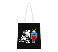 QIOEURYU Tote Bags BAD BUNNY Canvas Tote Handbag DTMF Debi Tirar Mas Fotos Grocery Bags Reusable Shopping Bags for Women Leisure Holiday or Birthday Gifts