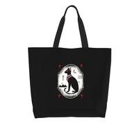 QIOEURYU Tote Bags Fashion Egpyt Bastet Shopping Tote Bags Reusable Ancient Egyptian Goddess Grocery Canvas Shoulder Shopper Ba Leisure Holiday or Birthday Gifts