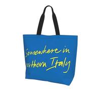 QIOEURYU Tote Bags Somewhere In Northern Italy Call Me By Your Name Shopping Canvas Shoulder Bags Shopper Grocery Handbag for W Leisure Holiday or Birthday Gifts