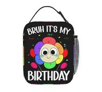 QIOEURYU Tote Bags Unisex Dandys World It's My Birthday Insulated Lunch Bag Thermal Bag Meal Container Portable Lunch Box Tote Girl Boy Beach Picnic Classic Vintage Gifts