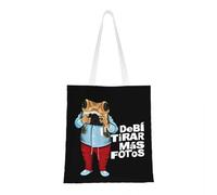 QIOEURYU Tote Bags Unisex DTMF Bad Bunny Tote Bags Large Capacity Mas Fotos Puerto Rico Frog Shopping Bag for Shopping Handbags Leisure Holiday or Birthday Gifts