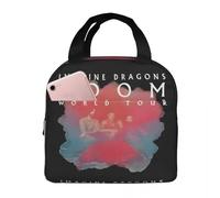 QIOEURYU Tote Bags Unisex Loom Tour 2024 Album Insulated Lunch Bags Large Imagine Dragons Band Meal Container Cooler Bag Lunch Box ToteFood Handbags Classic Vintage Gifts
