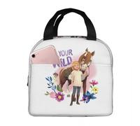 QIOEURYU Tote Bags Unisex Spirit Riding Insulated Lunch Bag for Women Cooler Thermal Food Box Tote Leakproof Lunch Boxes Container Handbags Classic Vintage Gifts
