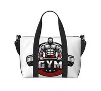 QIOEURYU Travel Bags Custom Bodybuilding Gym Beach Tote Bag Women Fitness Muscle Big Compartment Gym Beach Leisure Holiday Gifts