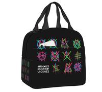 QIOEURYU Travel Bags Custom Mindless Hip Hop Punk Rock Self Indulgence Insulated Lunch Bag for Waterproof Electro Thermal Cooler Box Beach Leisure Holiday Gifts