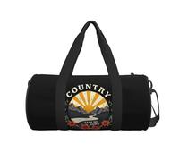 QIOEURYU Travel Bags Handbags Country Roads Take Me Home Printing Men Fitness Cylinder Shoulder Bag Women Large Tote Leisure Outdoor