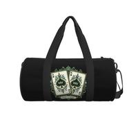 QIOEURYU Travel Bags Handbags Spade Card A Gym Sports with Shoes Luggage Design Graphic Fitness Bag for Couple Leisure Outdoor