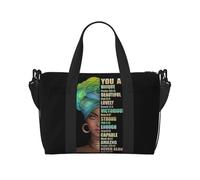 QIOEURYU Travel Bags Pretty African Women Print Waterproof For Women Girls Weekend Night Room S Leisure Outdoor Holiday Gifts