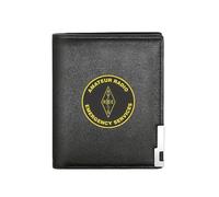 QIOEURYU Wallet for Men Women Amateur Radio Emergency Services Design. Business Mens Casual Elegant Simple Practical Quality Stylish Printing GRAP PU