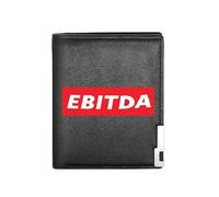 QIOEURYU Wallet for Men Women EBITDA: Understanding Key Business Metric Business Mens Casual Elegant Simple Practical Quality Stylish Print PU