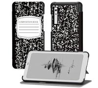 QIOFEARTH Case for Onyx BOOX Palma 6.13" - Lightweight PU Leather, Water-Safe, Foldable Protective Cover (Black Notebook)
