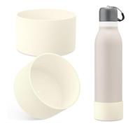 QIONG 2PCS Silicone Boot for Owala Water Bottle FreeSip Sway 30oz&40oz, Tumbler 40oz and Twist 24oz, Non-Slip, Protective Sleeve for Stainless Steel Water Bottle Accessories BPA-Free Bottom Base(2CR)