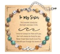 QIONG Women's Brecelets - A Unique Gift for Daughter, Mom Friends and Sisters., 6mm, Stone, crystal