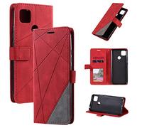 QiongniAN Case for Xiaomi Redmi 9C, Magnetic Case Cover for Xiaomi Redmi 9C M2006C3MG / Redmi 9C NFC M2006C3MNG Phone Case Red