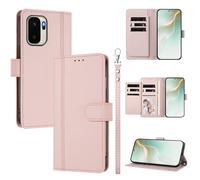 QiongniAN Compatible with 1+ Ace 6 Ultra Case,PU Leather Flip Cover Wallet Protector Compatible with OnePlus Ace 6 Ultra Phone Protective Case Pink