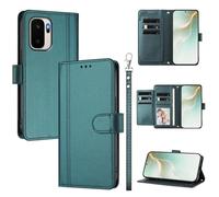 QiongniAN Compatible with 1+ Ace 6 Ultra Case,PU Leather Flip Cover Wallet Protector Compatible with OnePlus Ace 6 Ultra Phone Protective Case Green