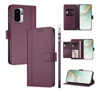 QiongniAN Compatible with 1+ Ace 6 Ultra Case,PU Leather Flip Cover Wallet Protector Compatible with OnePlus Ace 6 Ultra Phone Protective Case Violet