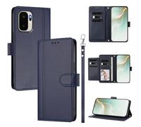 QiongniAN Compatible with 1+ Ace 6 Ultra Case,PU Leather Flip Cover Wallet Protector Compatible with OnePlus Ace 6 Ultra Phone Protective Case Blue