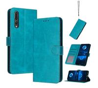 QiongniAN Compatible with Huawei P20 Pro Leather Case,Compatible with Huawei P20 Pro CLT-L09 CLT-L09C CLT-L29 CLT-L29C CLT-L04 CLT-L04C CLT-AL01 Case PU Leather Phone Flip Cover Green
