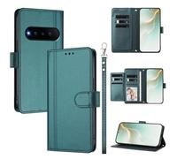 QiongniAN Compatible with Natural Ai Phone Case,PU Leather Flip Cover Wallet Protector Compatible with Natural Ai Phone BGX5 Protective Case Green
