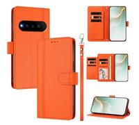 QiongniAN Compatible with Natural Ai Phone Case,PU Leather Flip Cover Wallet Protector Compatible with Natural Ai Phone BGX5 Protective Case Orange
