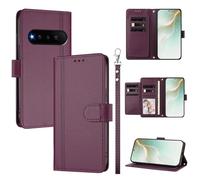 QiongniAN Compatible with Natural Ai Phone Case,PU Leather Flip Cover Wallet Protector Compatible with Natural Ai Phone BGX5 Protective Case Violet