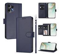 QiongniAN Compatible with Nothing CMF Phone 2 Pro Case,PU Leather Flip Cover Wallet Protector Compatible with Nothing CMF Phone 2 Pro Protective Case Blue