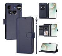 QiongniAN Compatible with Nothing Phone 3 Case,PU Leather Flip Cover Wallet Protector Compatible with Nothing Phone (3) Protective Case Blue