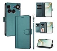 QiongniAN Compatible with Nothing Phone 3 Case,PU Leather Flip Cover Wallet Protector Compatible with Nothing Phone (3) Protective Case Green