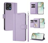 QiongniAN Compatible with Nothing Phone 3A Lite Case,PU Leather Flip Cover Wallet Protector Compatible with Nothing Phone (3a) Lite Protective Case Purple