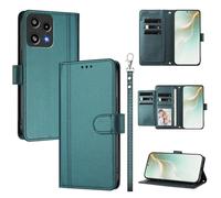 QiongniAN Compatible with Nothing Phone 3A Lite Case,PU Leather Flip Cover Wallet Protector Compatible with Nothing Phone (3a) Lite Protective Case Green