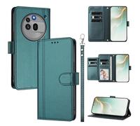 QiongniAN Compatible with Nothing Phone 3A Pro Case,PU Leather Flip Cover Wallet Protector Compatible with Nothing Phone (3a) Pro Protective Case Green