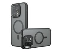 QiongniAN Compatible with OnePlus 15 Case Cover,Compatible with MagSafe,Compatible with OnePlus 15 PLK110 Built-in Magnetic Anti-Shock Cell Phone Case Black