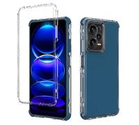 QiongniAN Compatible with REDMI Note 12 Pro 5G Case Cover,3-in-1 Drop-Proof And Shock-absorbing Compatible with Xiaomi Redmi Note 11 Pro 4G/5G 2201116TG 2201116TI Phone Protective Case Blue