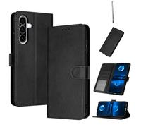 QiongniAN Compatible with Samsung Galaxy A36 5G Leather Case,Compatible with Samsung Galaxy A36 5G SM-A366E SM-A366E/DS SM-A366B SM-A366B/DS SM-A366U1 Case PU Leather Phone Flip Cover Black