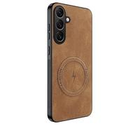 QiongniAN Compatible with Samsung Galaxy A57 5G Case Cover Brown | Compatible with Samsung Galaxy A57 5G ,Flexible Silicone Bumper Cover,Built-in magnetic plate,Shockproof Protection Case