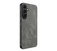 QiongniAN Compatible with Samsung Galaxy A57 5G Case Cover Gray | Compatible with Samsung Galaxy A57 5G ,Flexible Silicone Bumper Cover,Built-in magnetic plate,Shockproof Protection Case