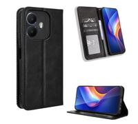 QiongniAN Compatible with TCL K70 Power Case Cover,PU Leather Flip Phone Protective Cover Compatible with TCL K70 4G T522A Case Black