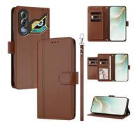 QiongniAN Compatible with ZTE nubia Neo 3 GT Case,PU Leather Flip Cover Wallet Protector Compatible with ZTE nubia Neo 3 GT Phone Protective Case Brown