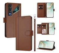 QiongniAN Compatible with ZTE Nubia Neo 5 Case,PU Leather Flip Cover Wallet Protector Compatible with ZTE nubia Neo 5 5G Phone Protective Case Brown